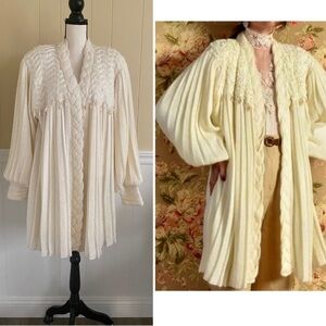 Wool Elegant Long Sweater Cardigan